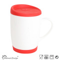 Novo osso China com tampa de silicone Mug